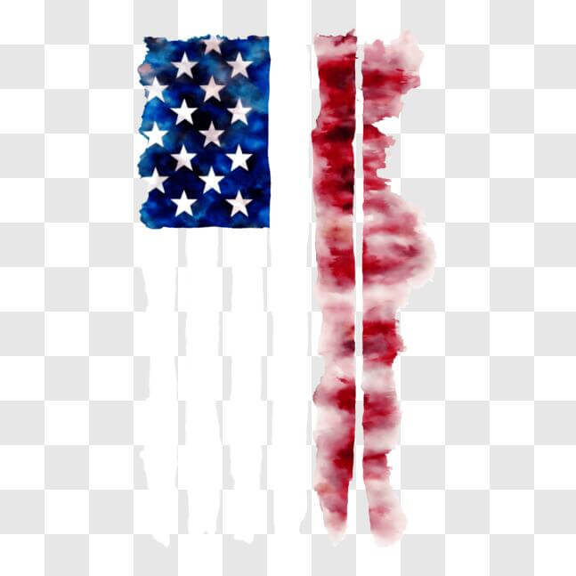 zerfetzte amerikanische Flagge ClipArt