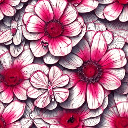 Seamless Pink and White Flower Pattern Seamless Pink and White Flower Pattern thumbnail