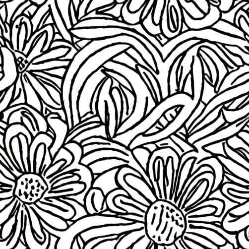 Black and White Flower Pattern Coloring Page Black and White Flower Pattern Coloring Page thumbnail