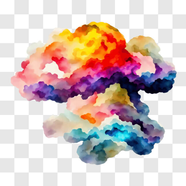Download Colorful Cloud Formation - Natural Beauty in the Sky PNG ...