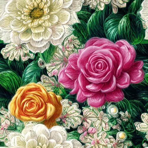 Colorful Bouquet of Roses with Pearls Colorful Bouquet of Roses with Pearls thumbnail