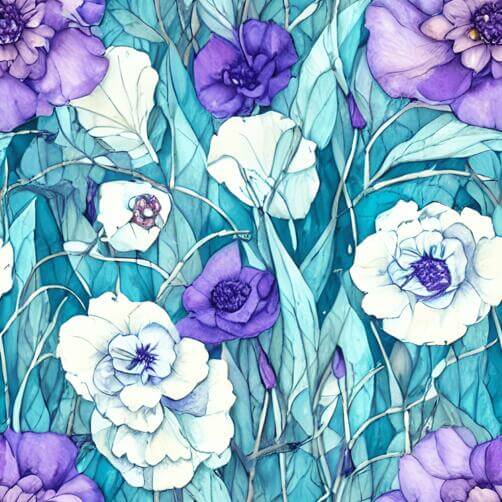 Purple and White Floral Pattern Background Purple and White Floral Pattern Background thumbnail