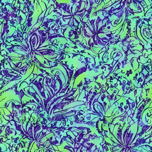 Lilly Pulitzer's Purple and Green Floral Print Fabric Lilly Pulitzer's Purple and Green Floral Print Fabric thumbnail