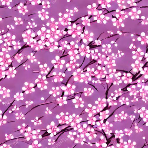 Pink Blossoming Cherry Tree with White Flowers in the Background Pink Blossoming Cherry Tree with White Flowers in the Background thumbnail