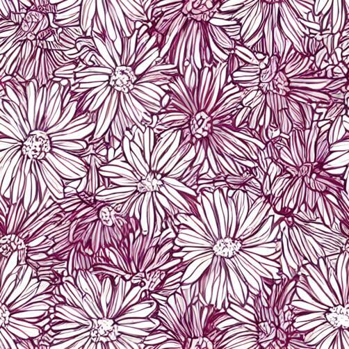Purple and White Daisy Flower Seamless Pattern Purple and White Daisy Flower Seamless Pattern thumbnail