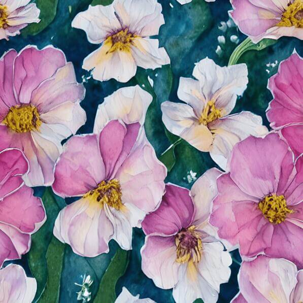 Download Floral Watercolor Painting Patterns Online - Creative Fabrica