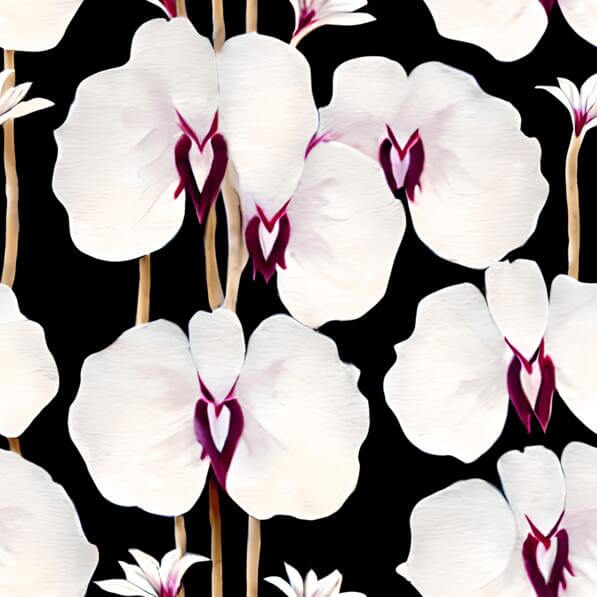 Download White and Pink Orchid Flower Seamless Pattern Patterns Online ...