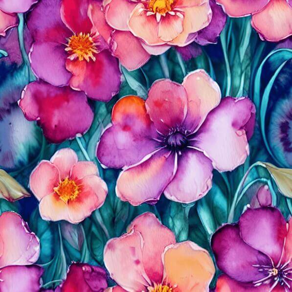 Wf Patterns Download Seamless Floral Pattern in Pink, Purple, and Green Patterns ...