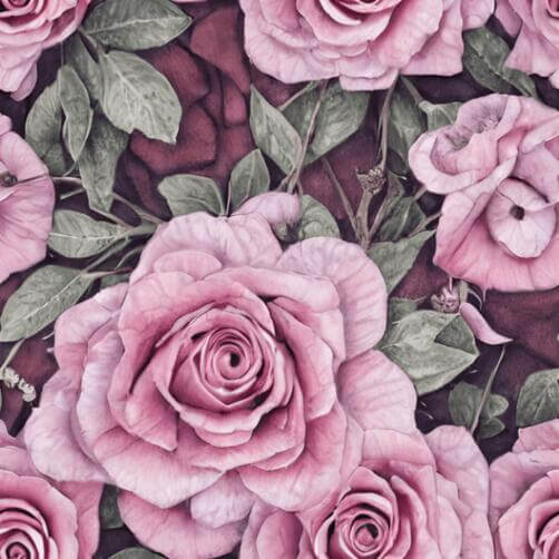 Seamless Pattern of Colorful Roses Seamless Pattern of Colorful Roses thumbnail