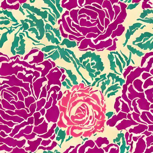 Pink and Purple Floral Pattern with Rose-Shaped Flowers Pink and Purple Floral Pattern with Rose-Shaped Flowers thumbnail