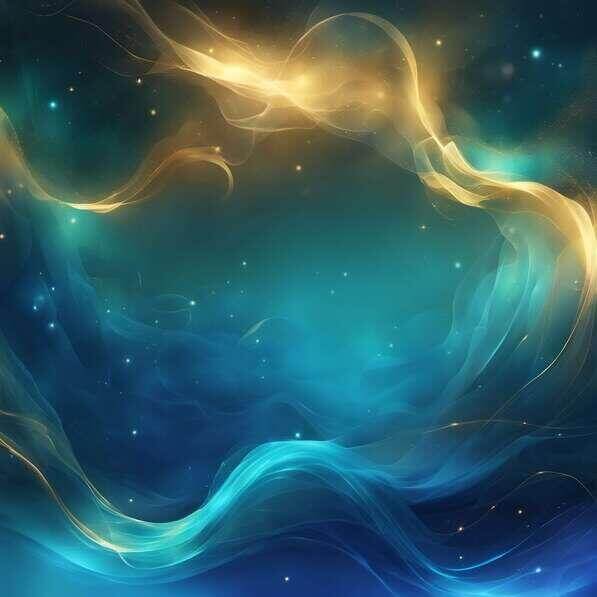Download Abstract Blue and Gold Swirling Waves and Stars Background ...