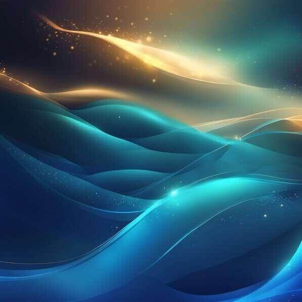 Download Abstract Blue and Gold Waves on Water Background Backgrounds ...