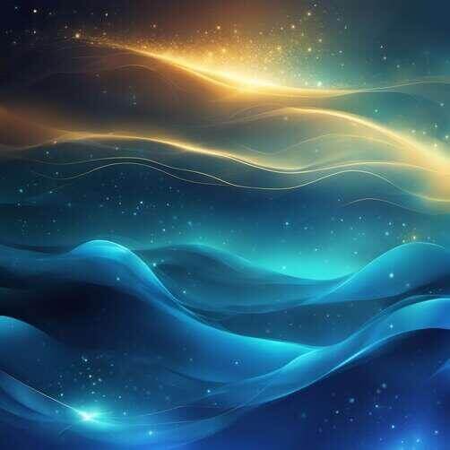 Download Abstract Blue and Gold Background with Swirling Waves ...
