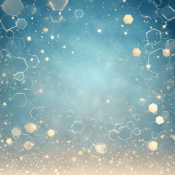 Download Blue Background with Golden Hexagons and Stars Backgrounds ...