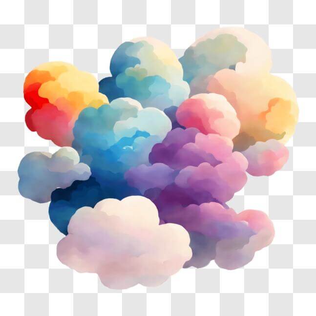 Download Colorful Clouds for Wallpapers and Social Media PNG Online ...