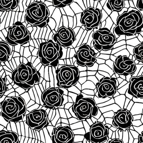 Black and White Floral Lace Pattern Black and White Floral Lace Pattern thumbnail