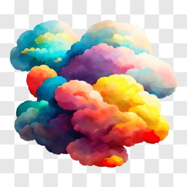 Download Vibrant Cloud in the Sky PNG Online - Creative Fabrica