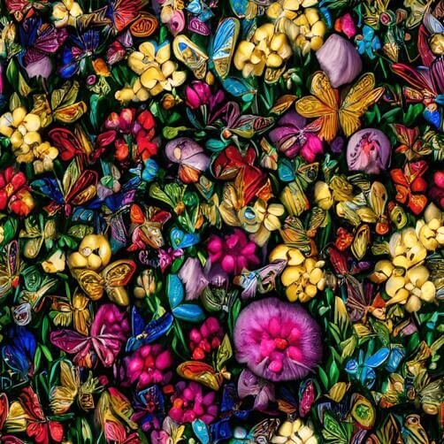 Colorful Butterflies and Flowers Composition Colorful Butterflies and Flowers Composition thumbnail