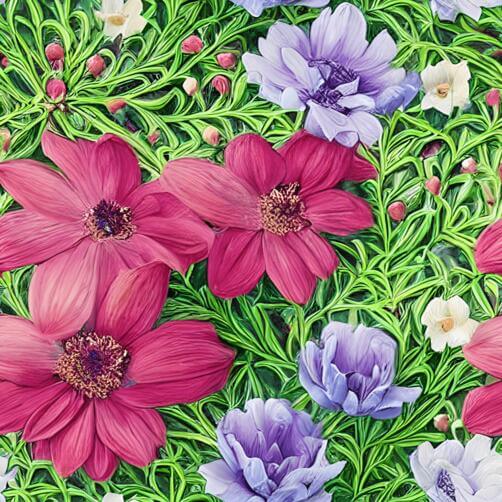 Abstract Floral Painting by Daniel McCartney Abstract Floral Painting by Daniel McCartney thumbnail