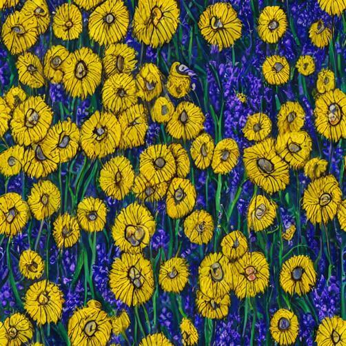 Nature Painting with Yellow Daisies and Colorful Flowers Nature Painting with Yellow Daisies and Colorful Flowers thumbnail