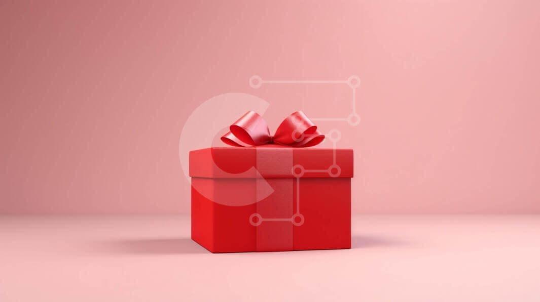 Red Gift Box with Ribbon for Special Occasions stock photo | Creative ...