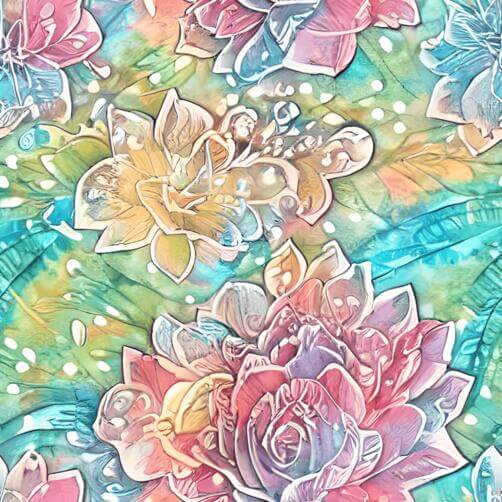 Colorful Floral Pattern in Pastel Colors Colorful Floral Pattern in Pastel Colors thumbnail