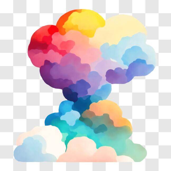 Download Colorful Explosion Cloud Icon PNG Online - Creative Fabrica