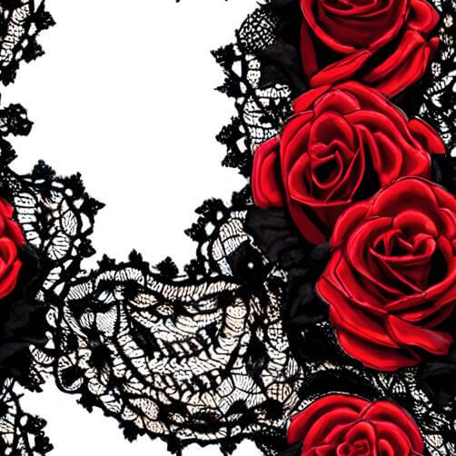 Red Roses and Black Lace Seamless Pattern Red Roses and Black Lace Seamless Pattern thumbnail