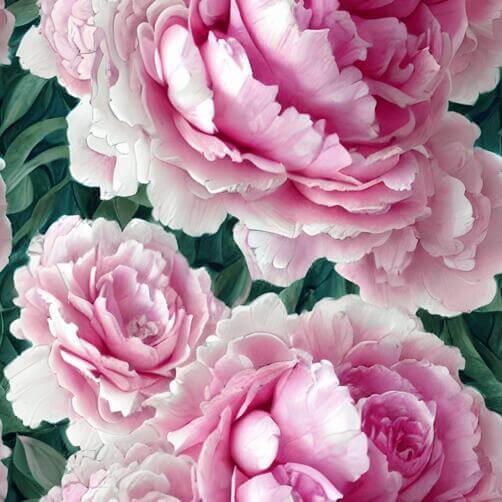 Pink Peony Flower Seamless Pattern Pink Peony Flower Seamless Pattern thumbnail