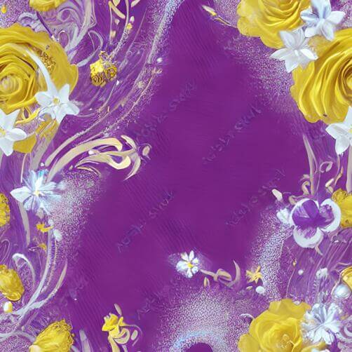 Purple Floral Background with Intricate Swirls and Roses Purple Floral Background with Intricate Swirls and Roses thumbnail
