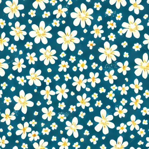 White and Yellow Daisy Flower Pattern on Teal Background White and Yellow Daisy Flower Pattern on Teal Background thumbnail