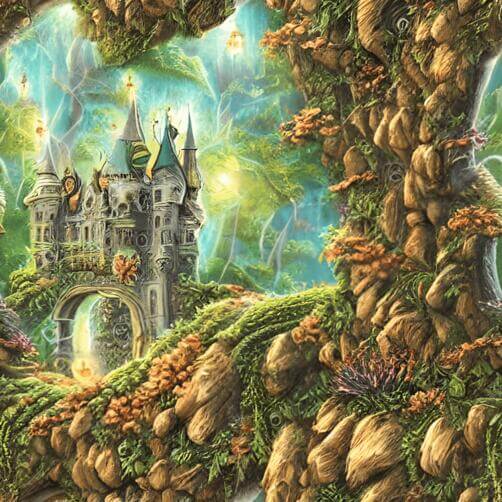 Fantasy Castle in Enchanted Forest Fantasy Castle in Enchanted Forest thumbnail