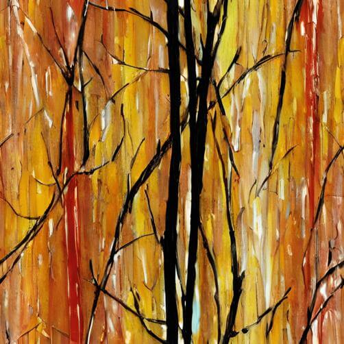 Abstract Painting of Tree with Red, Orange, and Yellow Leaves Abstract Painting of Tree with Red, Orange, and Yellow Leaves thumbnail