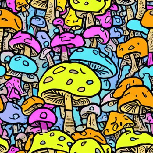 Colorful Mushroom Seamless Pattern Colorful Mushroom Seamless Pattern thumbnail