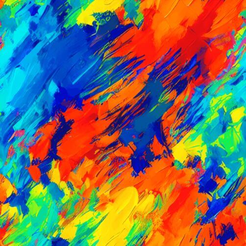 Colorful Abstract Painting with Brightly Colored Strokes of Paint Colorful Abstract Painting with Brightly Colored Strokes of Paint thumbnail