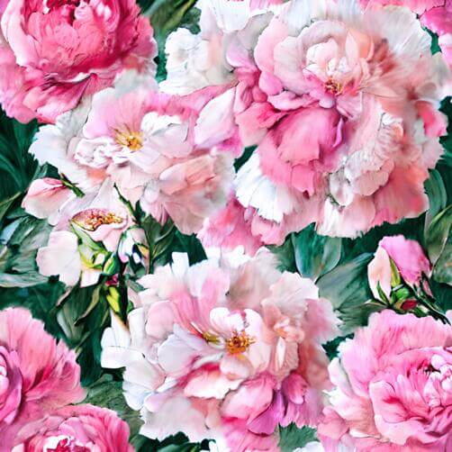 Pink and White Peony Flower Seamless Pattern Background Pink and White Peony Flower Seamless Pattern Background thumbnail