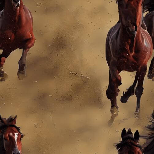 Group of Horses Running on Sand Group of Horses Running on Sand thumbnail