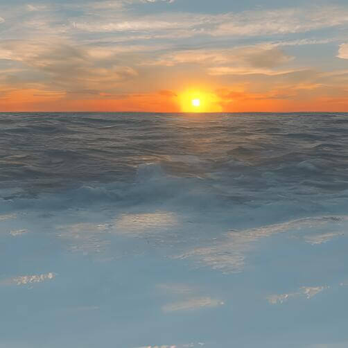 Sunset over the Ocean with Waves and Clouds Sunset over the Ocean with Waves and Clouds thumbnail
