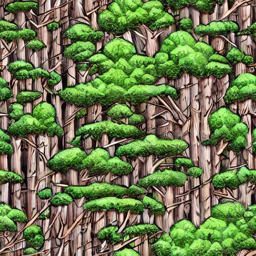 Abstract Forest with Green Trees Abstract Forest with Green Trees thumbnail