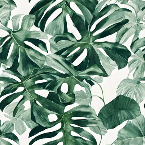 Green and White Monstera Leaf Seamless Pattern Green and White Monstera Leaf Seamless Pattern thumbnail