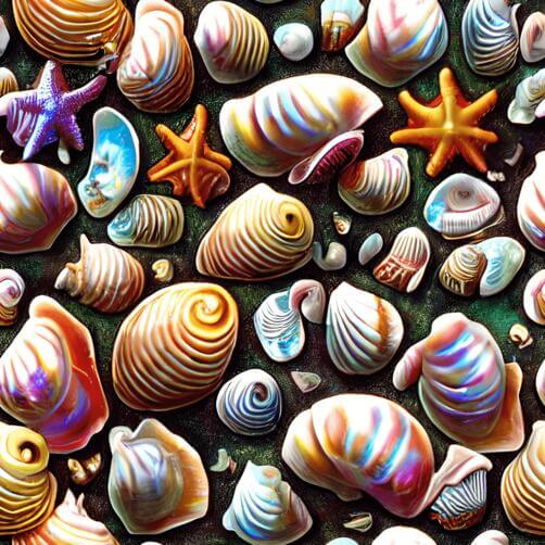 Seashells Seamless Pattern Seashells Seamless Pattern thumbnail