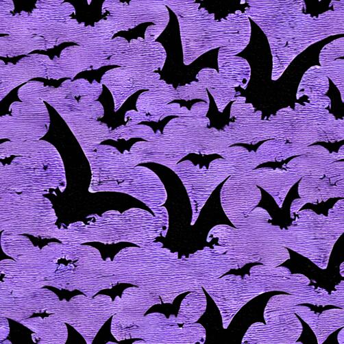 Purple Background with Bat Silhouettes Purple Background with Bat Silhouettes thumbnail