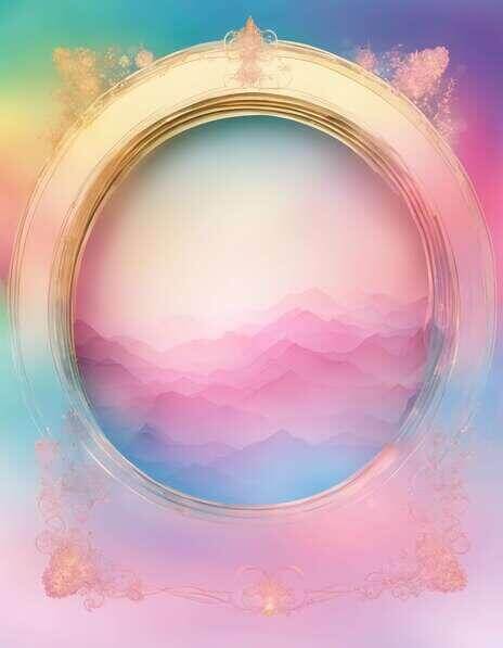 Download Colorful Frame with Mountains in the Distance Backgrounds ...