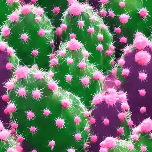 Pink Cactus Plant Close-up with Small Pink Dots Pink Cactus Plant Close-up with Small Pink Dots thumbnail