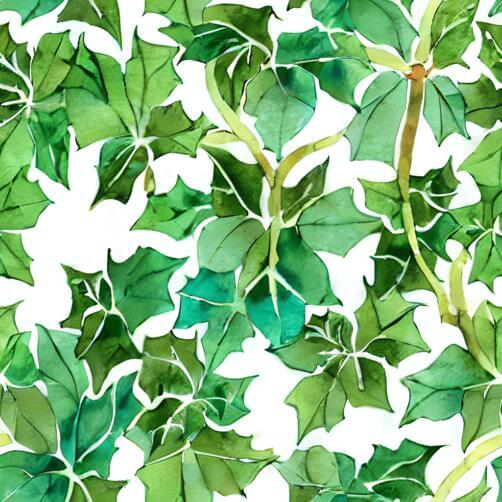 Green Ivy Leaves Watercolor Seamless Pattern on White Background Green Ivy Leaves Watercolor Seamless Pattern on White Background thumbnail