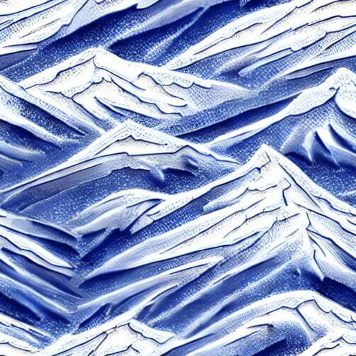Blue and White Mountain Range with Snowy Peaks Blue and White Mountain Range with Snowy Peaks thumbnail