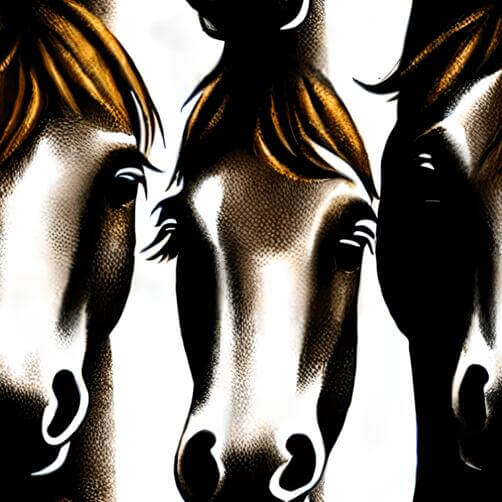 Three Horses with Unique Features Three Horses with Unique Features thumbnail