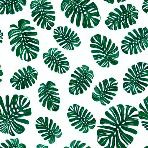 Green Palm Leaves Seamless Pattern on White Background Green Palm Leaves Seamless Pattern on White Background thumbnail