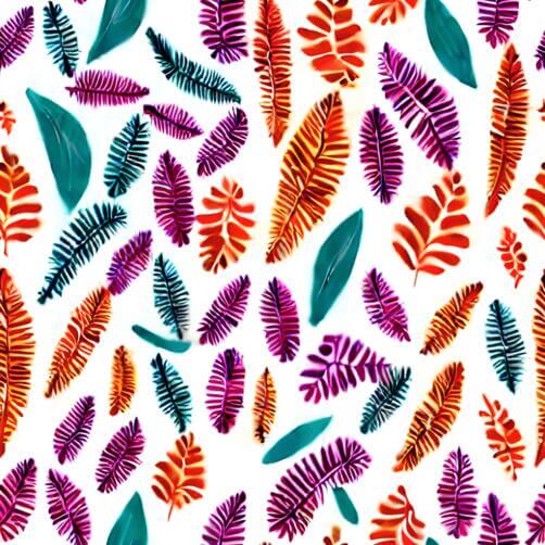 Colorful Tropical Leaves Seamless Pattern Colorful Tropical Leaves Seamless Pattern thumbnail