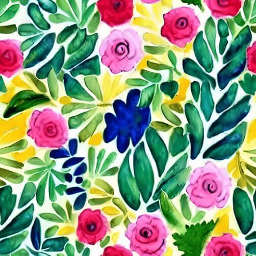 Pink and Blue Floral Seamless Pattern for Wallpaper and Fabric Pink and Blue Floral Seamless Pattern for Wallpaper and Fabric thumbnail